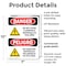Signmission Do Not Store Flammable Materials Bilingual Danger Sign, Plastic, 7in W x 10in L, 2PK OS-2PACK-DS-P-710-VS-1174 - alternate 2